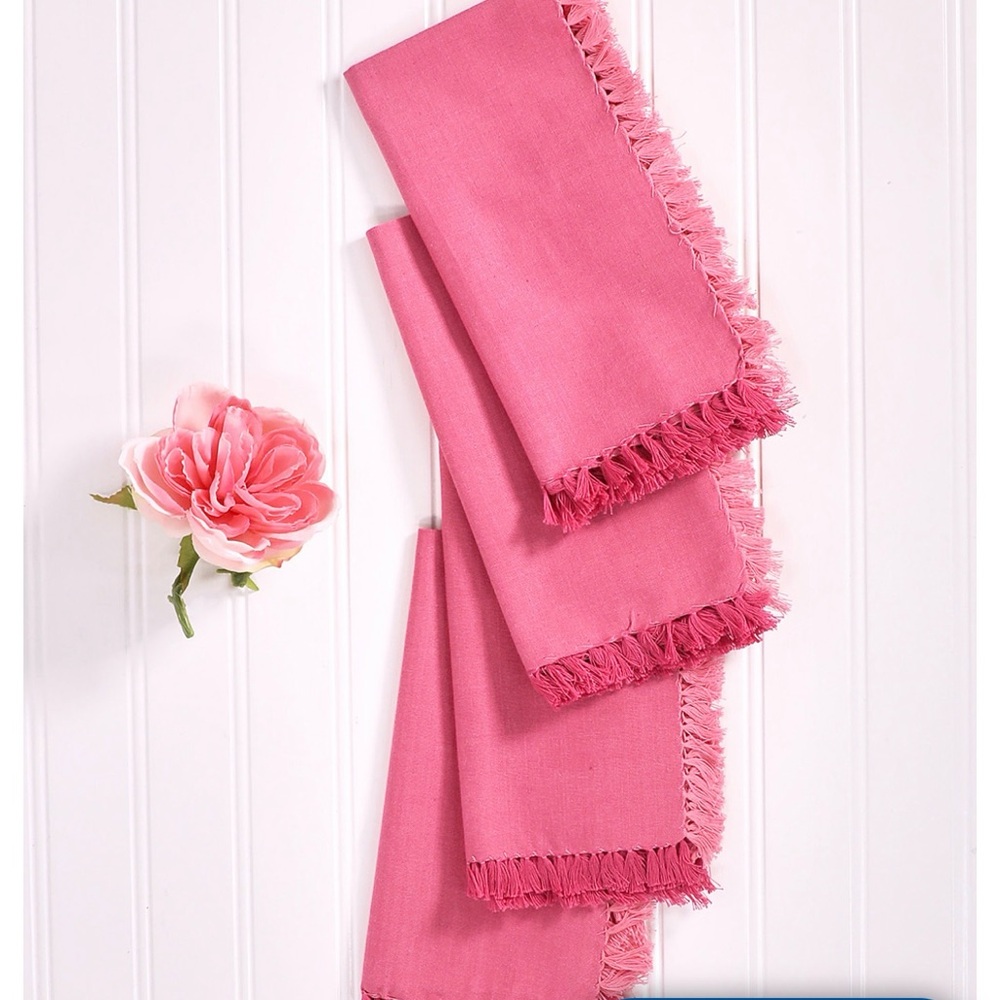 April Cornell chambray napkins pink